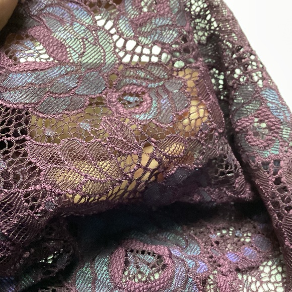 Victoria Secret Boy Short Panty LACEY SIZE SMALL PURPLES. - Picture 5 of 7